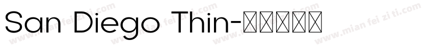 San Diego Thin字体转换